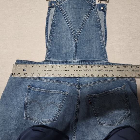 Levi's vintage jean shortalls women's XL waist 36 - Picture 7 of 9